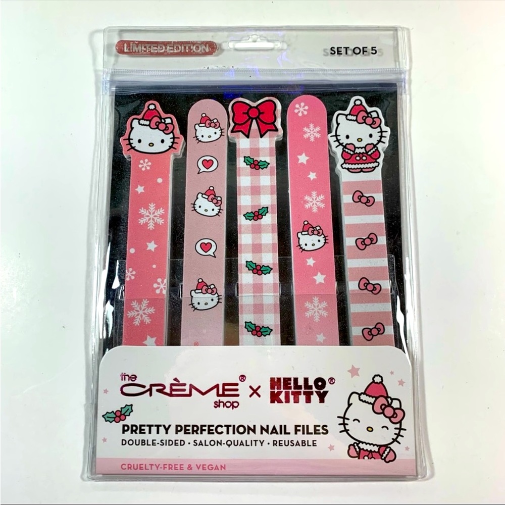 The Creme Shop Hello Kitty Christmas Nail File Set of 5 🎀